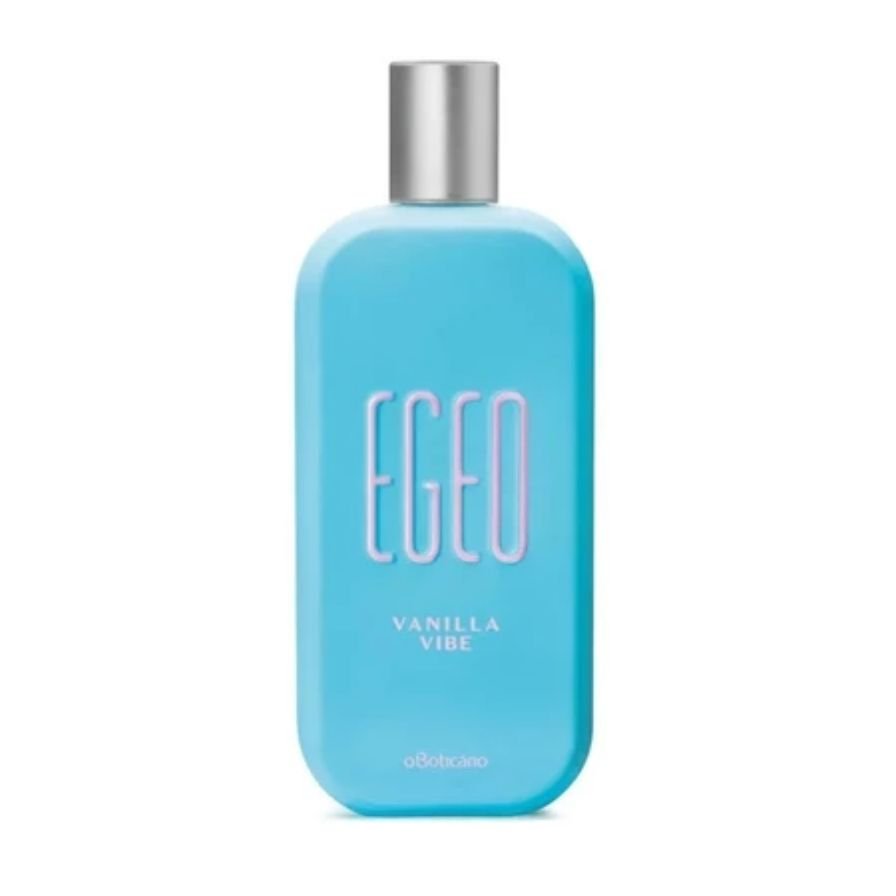 Perfume Egeo Vanilla Vibe, de O Boticário, outro dos perfumes que trazem conforto pela sensação de afeto que suas notas trazem.